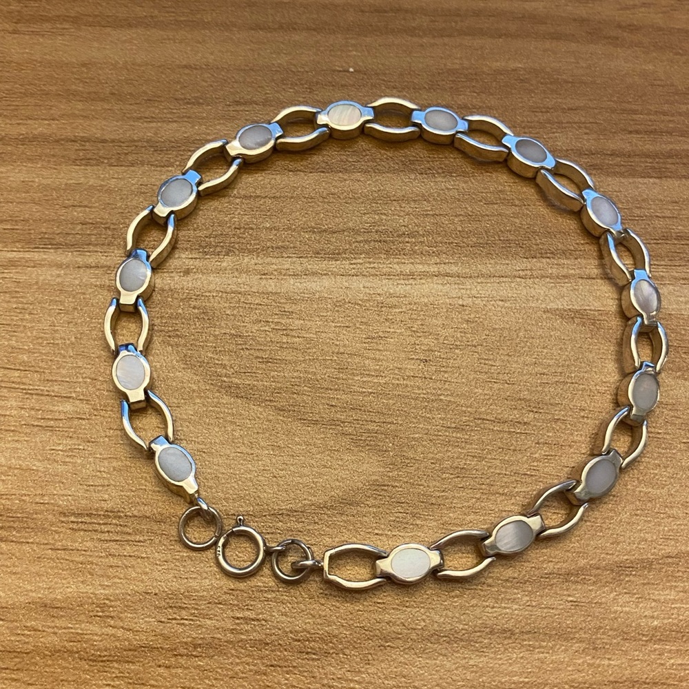 Amazing moonstone and 925 Sterling silver bracelet!